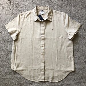 Tommy Hilfiger Linen Blend Shirt. NWT.